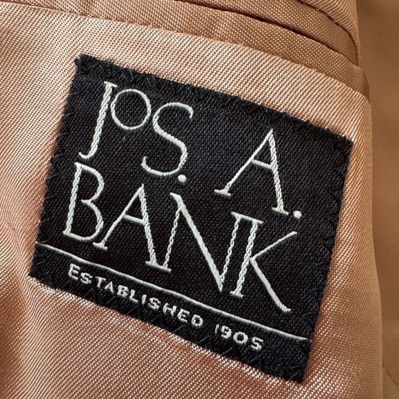 Jos A Bank Tan Mens 43L  Blazer 100% Camel Hair Suit Jacket Sport Coat - Picture 7 of 7